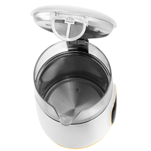 Adler Kettle with LED Display | AD 1305 | Electric | 2200 W | 1.7 L | Plastic | 360&deg; rotational base | White/Gold