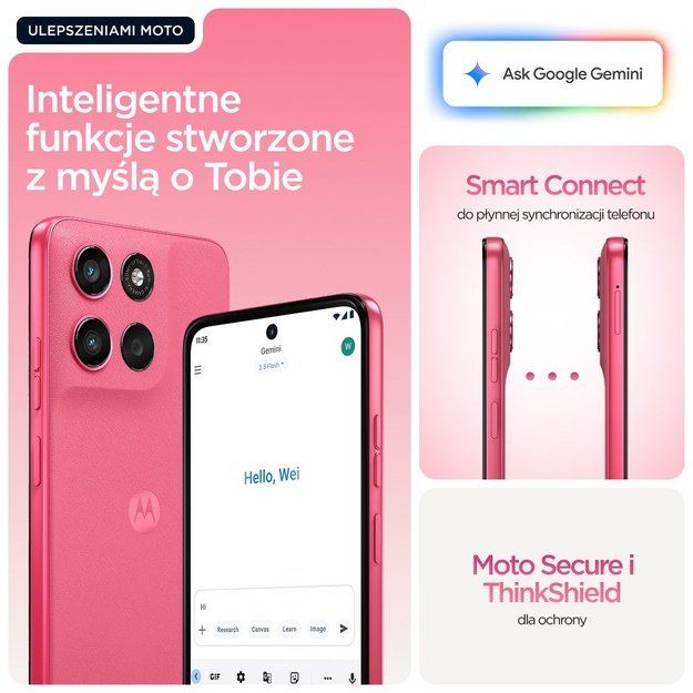 Motorola moto g57 power 17.1 cm (6.72 ) Dual SIM Android 16.0 5G USB Type-C 12 GB 256 GB 7000 mAh Pink