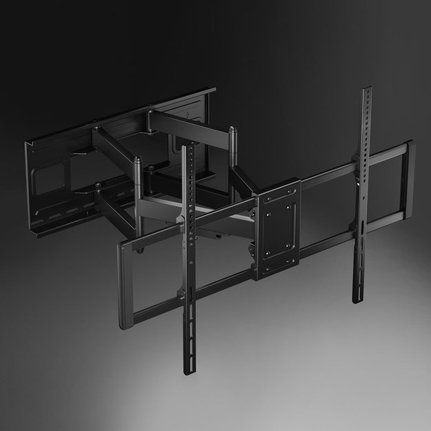 Maclean MC-482 TV Wall Mount Bracket for 60-120  Flat & Curved TVs up to 120kg Max. VESA 900x600 Swivel, Tilt and Rotate,
