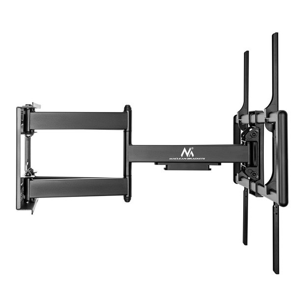 Maclean MC-482 TV Wall Mount Bracket for 60-120  Flat & Curved TVs up to 120kg Max. VESA 900x600 Swivel, Tilt and Rotate,
