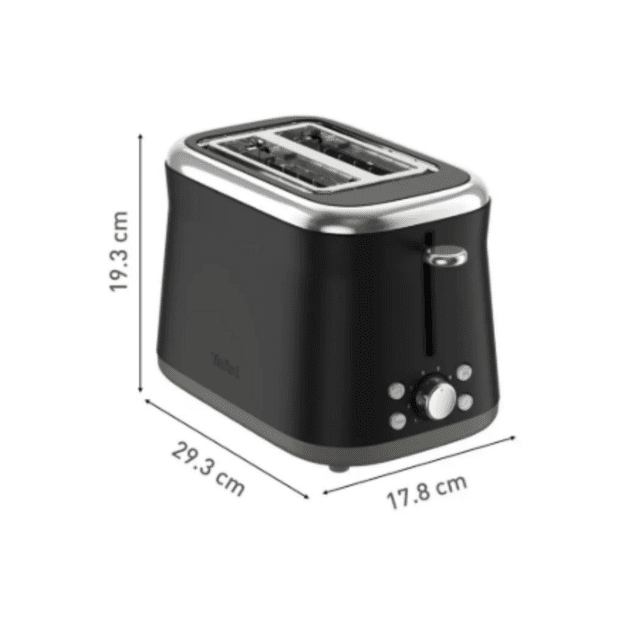 TEFAL Toaster | TT7208E0 Collection Retro | Power 850 W | Number of slots 2 | Housing material Stainless steel | Black