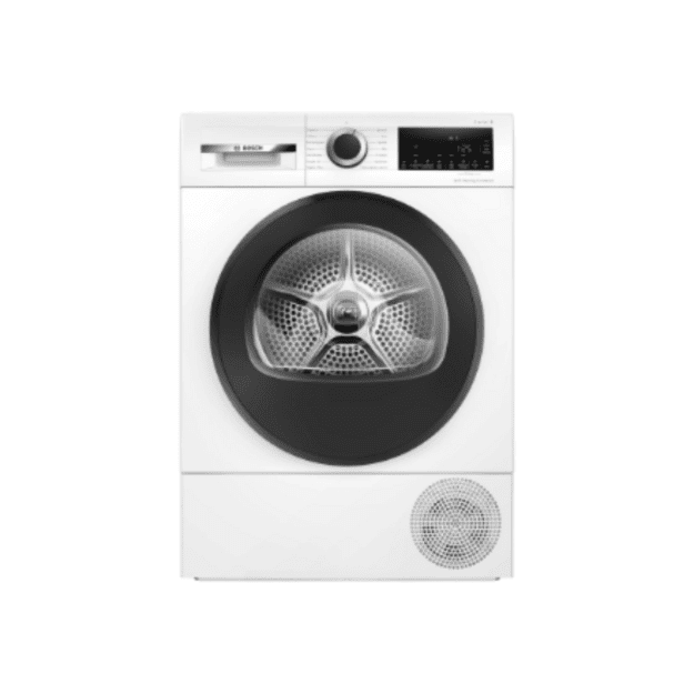 Bosch Dryer Machine | WQG2420PSN | Energy efficiency class A++ | Front loading | 9 kg | Heat pump | LED | Depth 61.3 cm | White