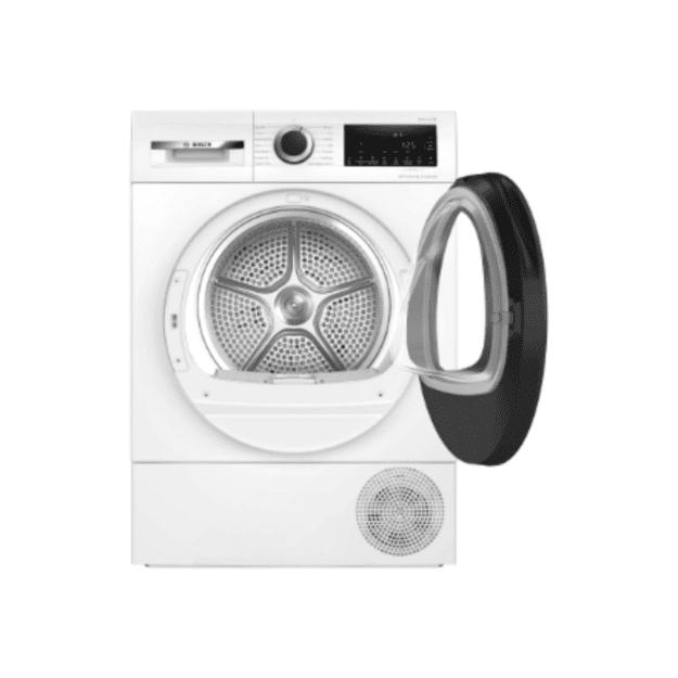 Bosch Dryer Machine | WQG2420PSN | Energy efficiency class A++ | Front loading | 9 kg | Heat pump | LED | Depth 61.3 cm | White