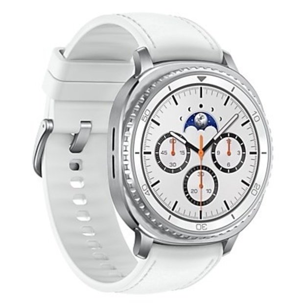Samsung Galaxy Watch 8 Classic 3.3 cm (1.3 ) AMOLED 46 mm Digital 438 x 438 pixels Touchscreen Silver Wi-Fi GPS (satellite)