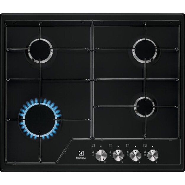 Plate gas Electrolux EGS6424K (4 fields, black color)