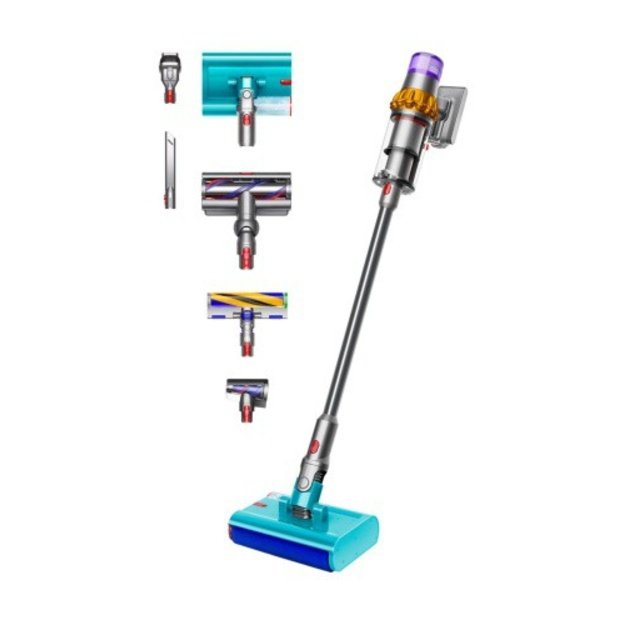 Dyson V15s Detect Submarine Belaidis dulkių siurblys, Nickel/Yellow (SPEC)