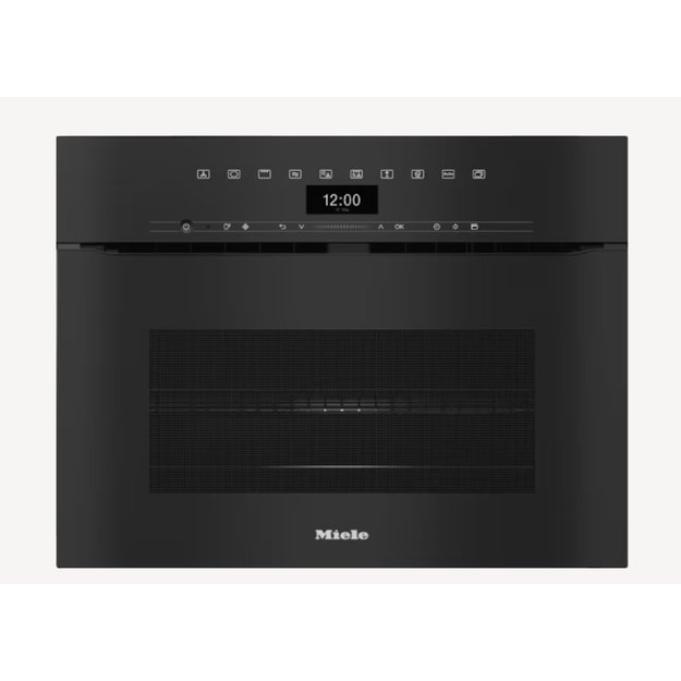 Kompakti&scaron;ka orkaitė su mikrobangų funkcija Miele H 7440 BMX, juoda