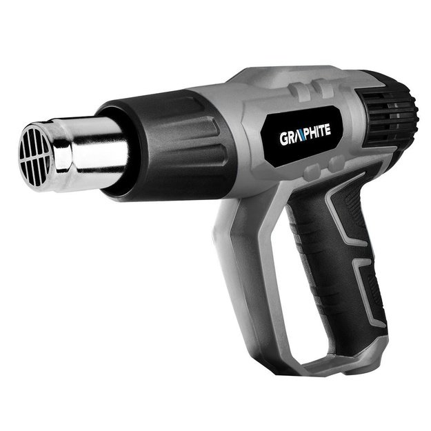 Heat gun 2000W, temperature range:I: 50oC, II: 50-550oC, III: 50-550oC, suitcase
