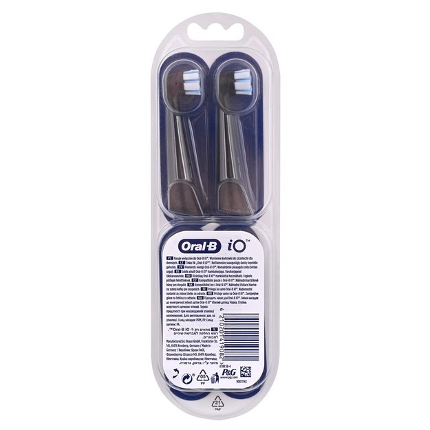 Oral-B Toothbrush replacement iO Gentle Care Heads For adults Number of brush heads included 4 Number of teeth brushing modes