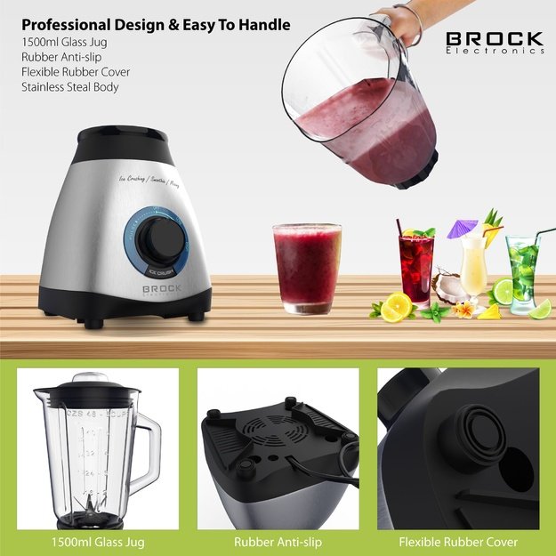 Brock BL 1502 SS Hand Mixer 500W, White