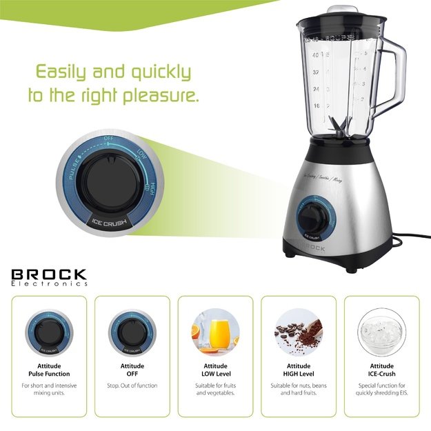 Brock BL 1502 SS Hand Mixer 500W, White