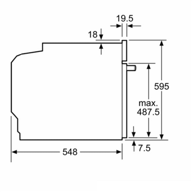 Bosch | Oven | HBG7721W1S | 71 L | Electric | Pyrolysis | Touch control | Convection | Height 59.5 cm | Width 59.4 cm | White