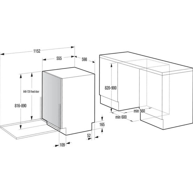 Indaplovė 60 cm GORENJE GV16D9 | 16 kpl | Speedwash | TotalDry