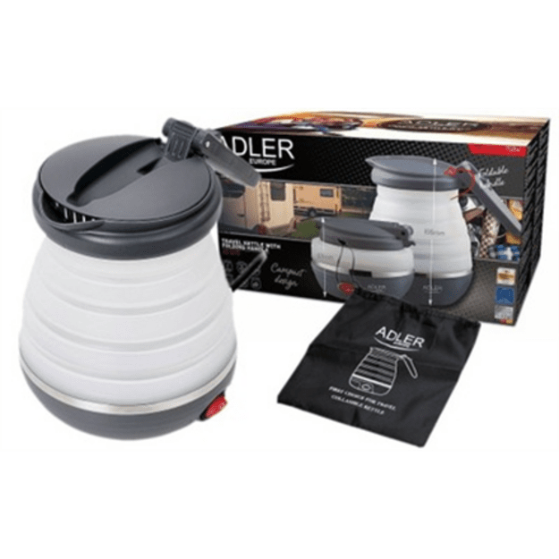 Adler | Travel Kettle | AD 1279 | Electric | 750 W | 0.6 L | Silicon | White