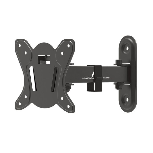 Maclean MC-416 TV Monitor Wall Mount 13 -32  30kg Tilt Rotate max. VESA 100x100 Black Powder Coating LED OLED LCD Universal