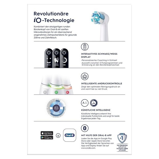 Oral-B 445234 electric toothbrush Adult Vibrating toothbrush White
