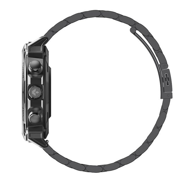 I&scaron;manusis laikrodis su lietuvi&scaron;ku meniu Garett Atom Black steel
