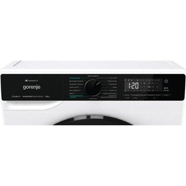 Gorenje WD2PA854ADW/AT washer dryer Freestanding Front-load White D