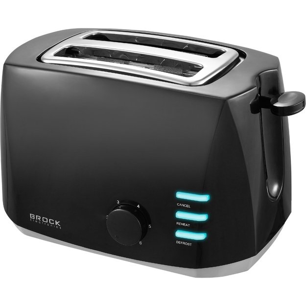 Brock BT 1005 BK Toaster 800W, Black