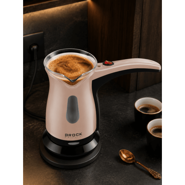 Brock ECP 106 Turkish Coffee Maker 0,5L 500W, Cream/Black