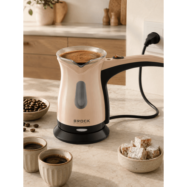 Brock ECP 106 Turkish Coffee Maker 0,5L 500W, Cream/Black