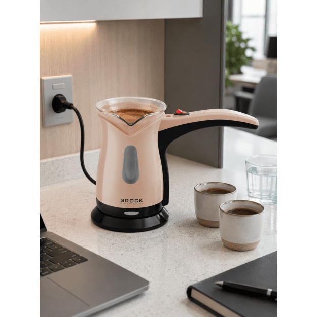 Brock ECP 106 Turkish Coffee Maker 0,5L 500W, Cream/Black