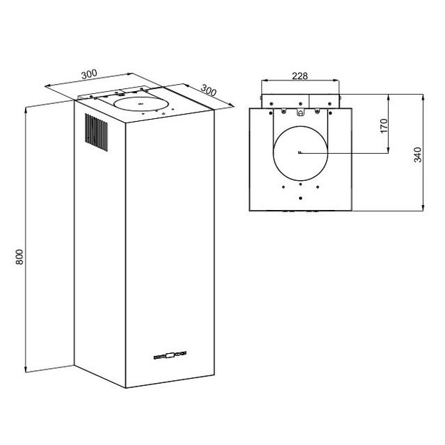 MAAN Ponza W 830 hood white