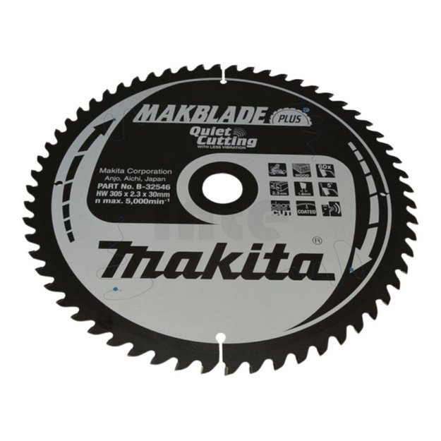 Pjovimo diskas MAKITA 305x2,3x30mm 60T 5&deg;