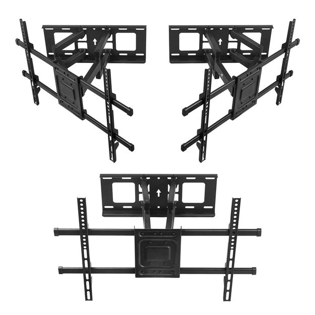 Maclean TV Mount, max VESA 600x400, 32-85 , 60kg, horizontal and vertical angle adjustment, profile 65-390mm, black, MC-789
