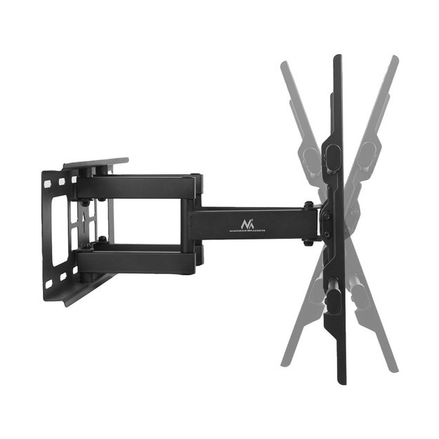 Maclean TV Mount, max VESA 600x400, 32-85 , 60kg, horizontal and vertical angle adjustment, profile 65-390mm, black, MC-789