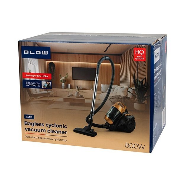 BLOW C600 800W cyclonic bagless vacuum cleaner