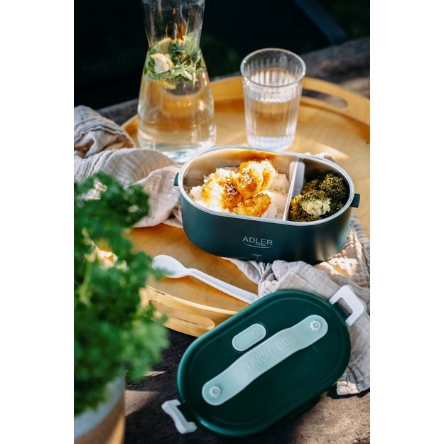 Adler | Heated Food Container | AD 4505g | Capacity 0.8 L | Material Stainless steel/Plastic | Green