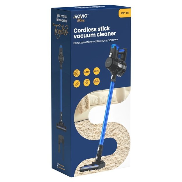 SAVIO OP-01 cordless stick vacuum cleaner