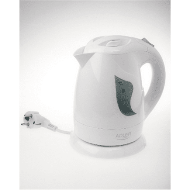 Adler | Kettle | AD 08 | Standard | 850 W | 1 L | Plastic | 360&deg; rotational base | White