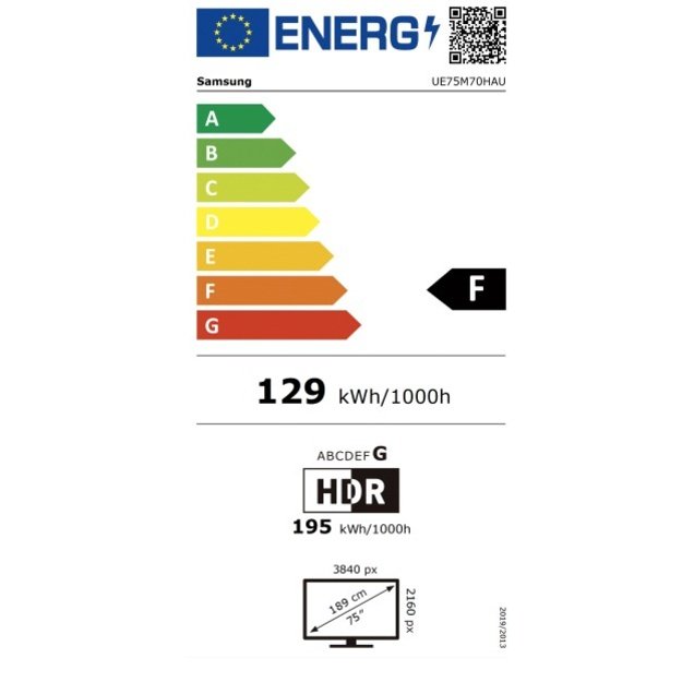 Televizorius Samsung Mini LED M70H 4K UE75M70HAUXXH, Vision AI Smart TV (2026), 75 