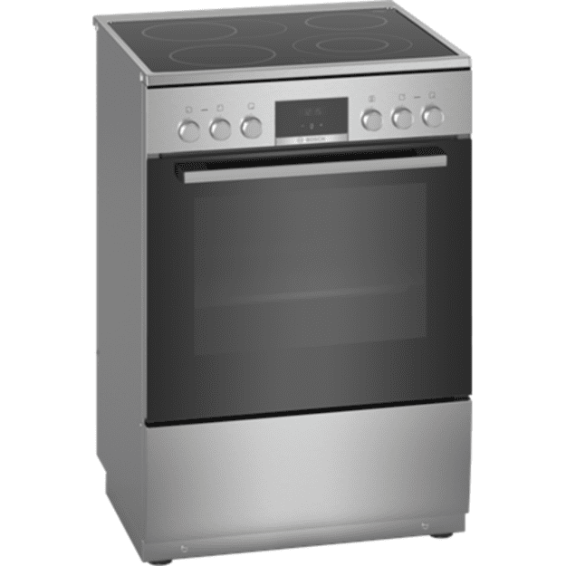 Bosch | Cooker | HKR39A250U | Hob type Vitroceramic | Oven type Electric | Stainless steel | Width 60 cm | Depth 60 cm | Electro