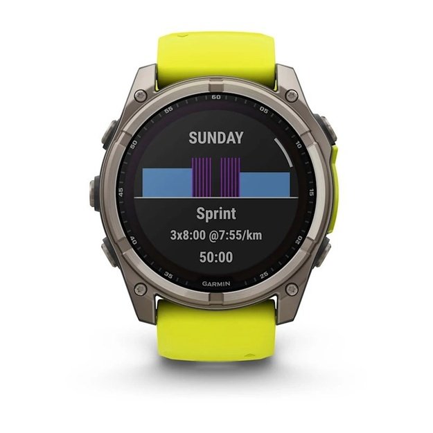 Garmin fenix 8 3.56 cm (1.4 ) 51 mm Digital 280 x 280 pixels Touchscreen Titanium Wi-Fi GPS (satellite)