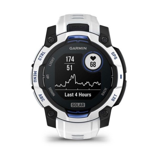 Garmin Instinct 2.29 cm (0.9 ) MIP 45 mm Digital 176 x 176 pixels Touchscreen Black, White GPS (satellite)