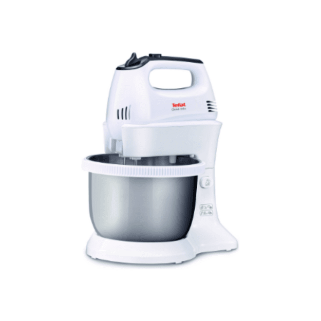 TEFAL HT312138 Quickmix | Hand Mixer | 300 W | Number of speeds 5 | Turbo mode | White/Stainless steel
