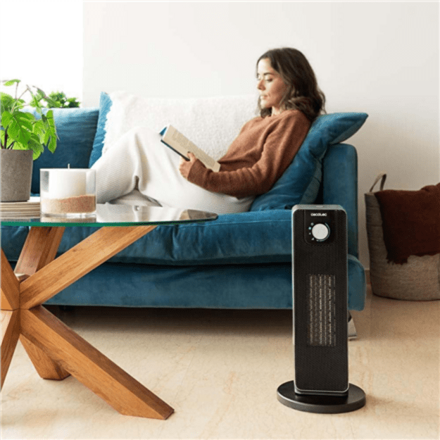 Cecotec ReadyWarm 2000 Max Ceramic Rotate | Ceramic Heater | 2000 W | Number of power levels 3 | Suitable for rooms up to 20 m&sup2;