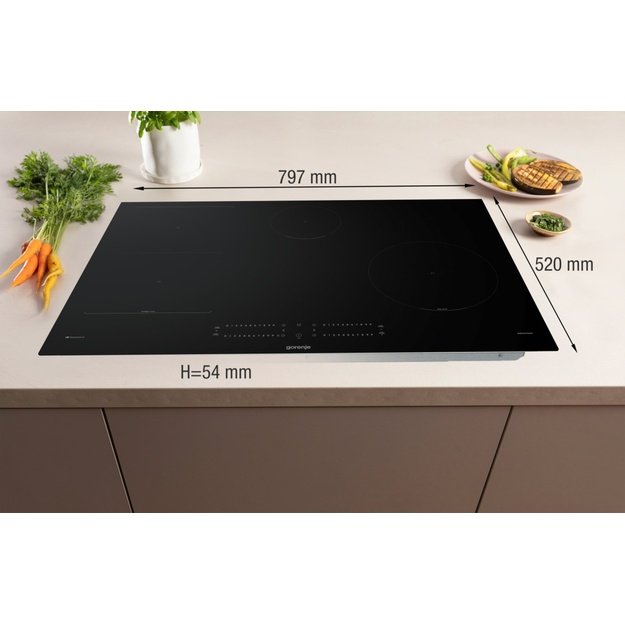 Gorenje GI8432BSCWF Black Built-in 60 cm Zone induction hob 4 zone(s)