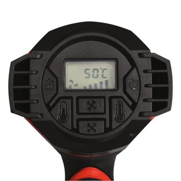 YATO HEAT GUN 1600W 50-650C 2GEARS LCD +MEMORY
