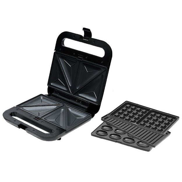 Lafe 47899 4 in 1 SnackMaster Sandwich Maker, Black