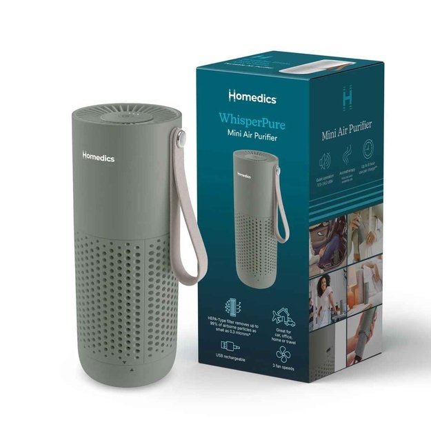 Homedics AP-P59GN-WW Whisper Pure Mini Air Purifier
