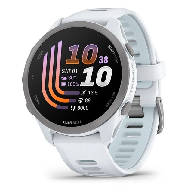 Garmin Forerunner 170 Music 3.05 cm (1.2 ) AMOLED 42 mm Digital 390 x 390 pixels Touchscreen White GPS (satellite)