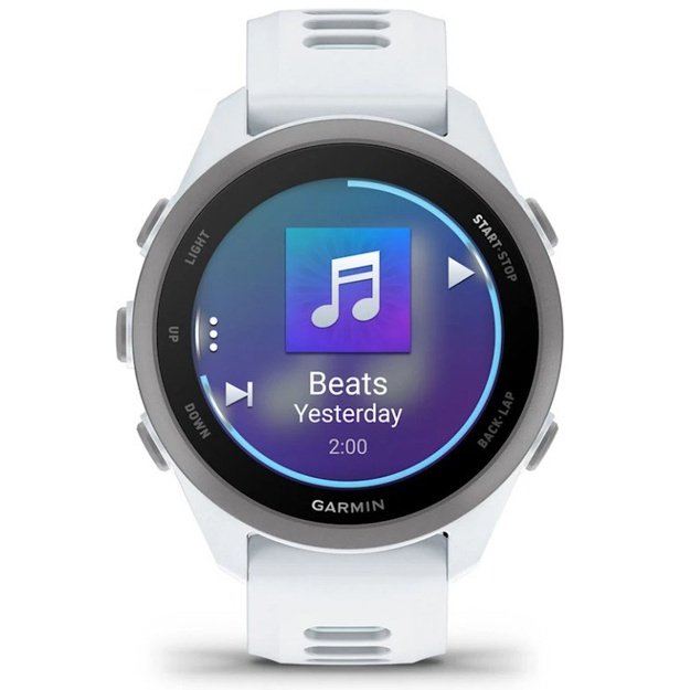 Garmin Forerunner 170 Music 3.05 cm (1.2 ) AMOLED 42 mm Digital 390 x 390 pixels Touchscreen White GPS (satellite)