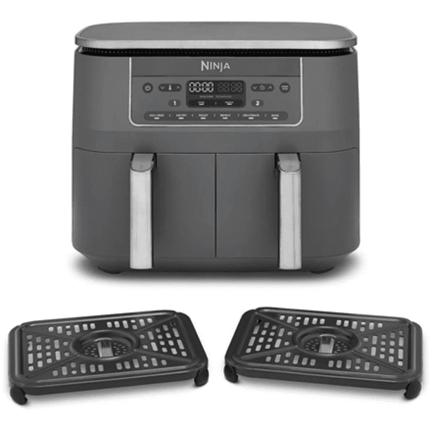 NINJA Double hot air fryer | DZ300EU | Power 2400 W | Capacity 7.6 L | Grey