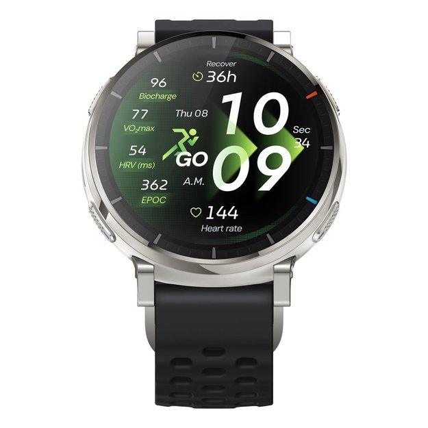 Amazfit Active 3 3.35 cm (1.32 ) AMOLED Digital 466 x 466 pixels Touchscreen Gold GPS (satellite)