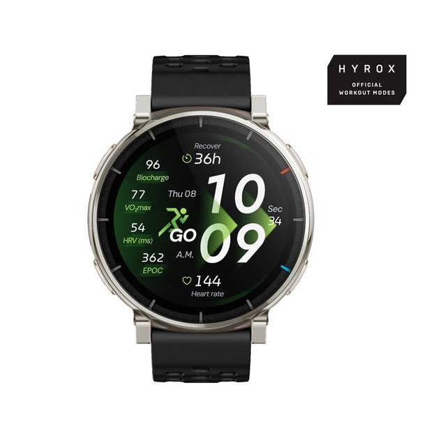 Amazfit Active 3 3.35 cm (1.32 ) AMOLED Digital 466 x 466 pixels Touchscreen Gold GPS (satellite)