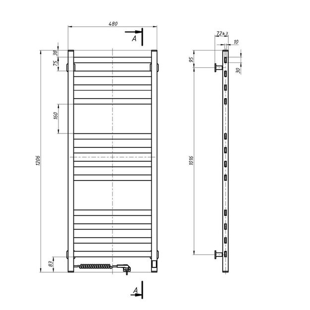 NAVIN Avangard 480*1200 Sensor kairė 12-028153-4812